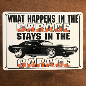 FUNNY Sign, Metal‎ Sign, Decor, Garage Sign, Car Sign, Good Condition